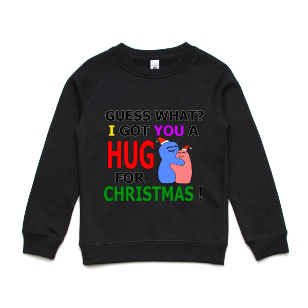 Cute Hug For Christmas - Kid's Supply Crew Sweatshirt Thumbnail